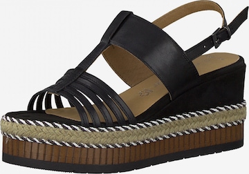 MARCO TOZZI Strap Sandals in Black: front