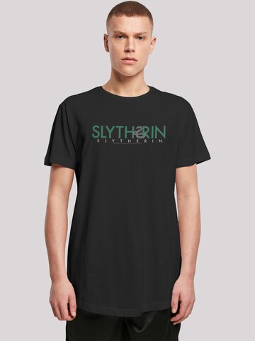 F4NT4STIC Shirt 'Harry Potter Slytherin' in Black: front