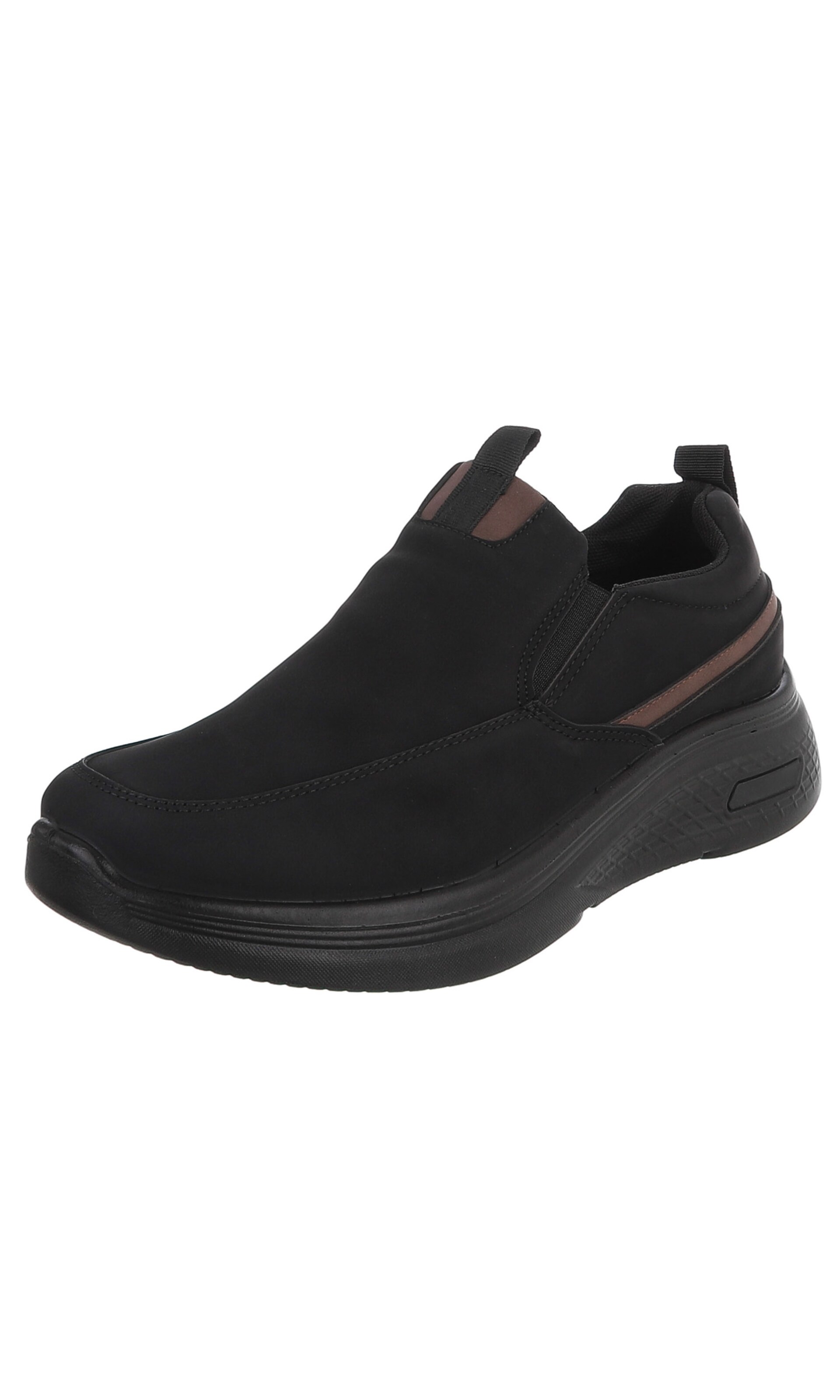 CoolWalk Slip-Ons in Black: front