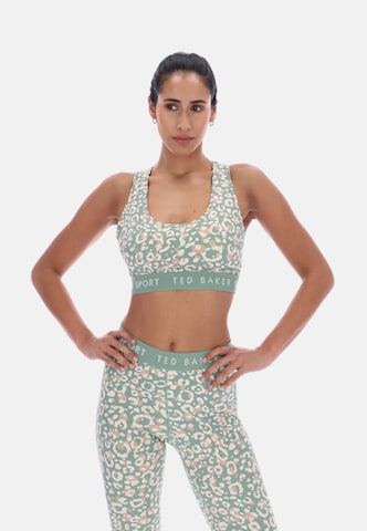 Low support Reggiseno sportivo 'Essentials' di Ted Baker in verde: frontale