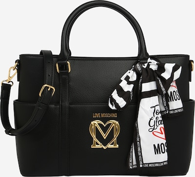 Poșete Love Moschino pe auriu / negru / alb, Vizualizare produs