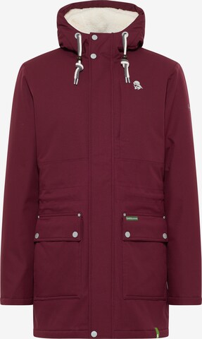 Schmuddelwedda - Parka de inverno em vermelho: frente