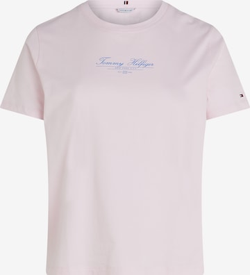 Maglietta di Tommy Hilfiger Curve in rosa: frontale