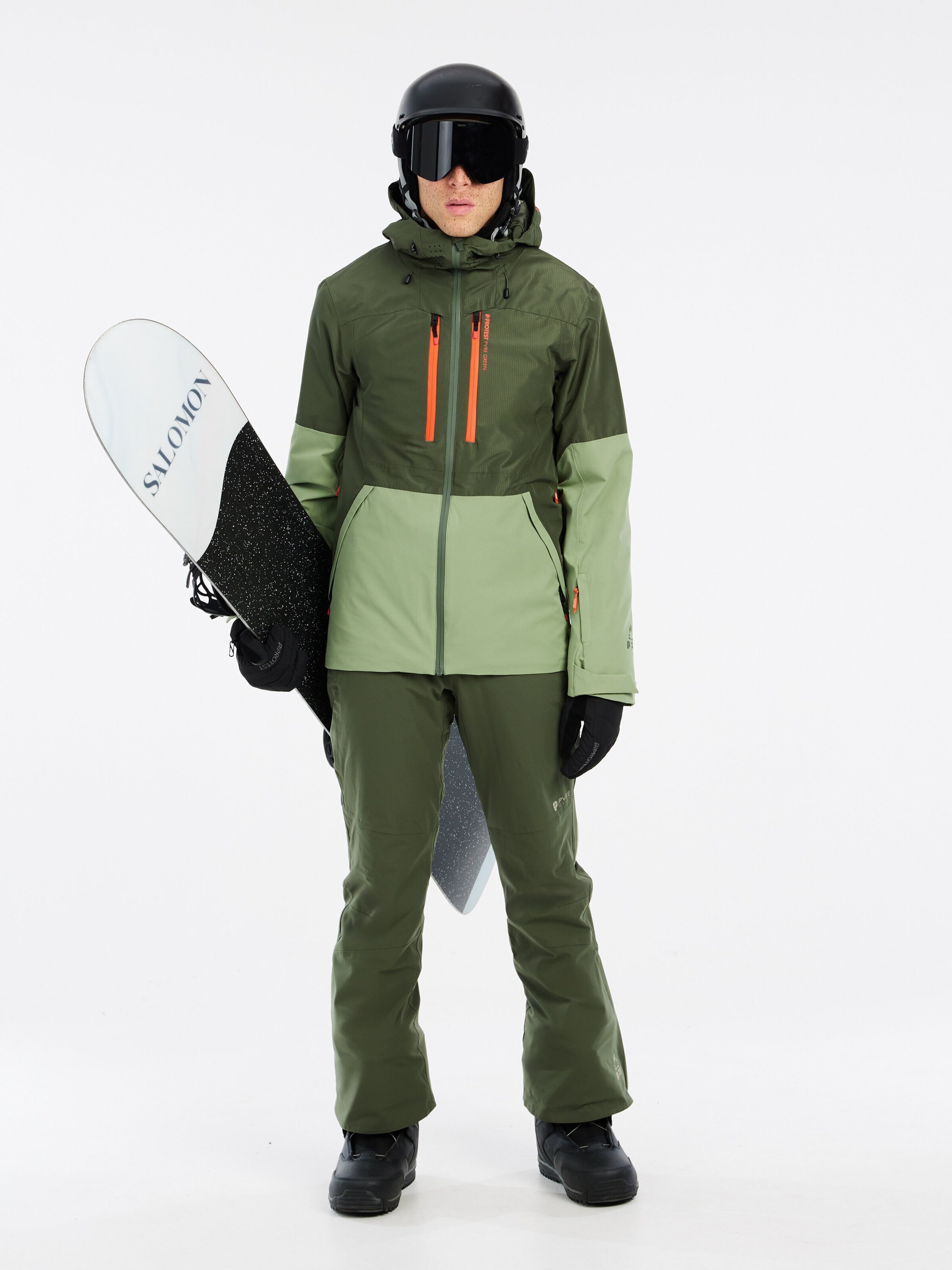 PROTEST Athletic Jacket 'PRTBAKIE' in Green