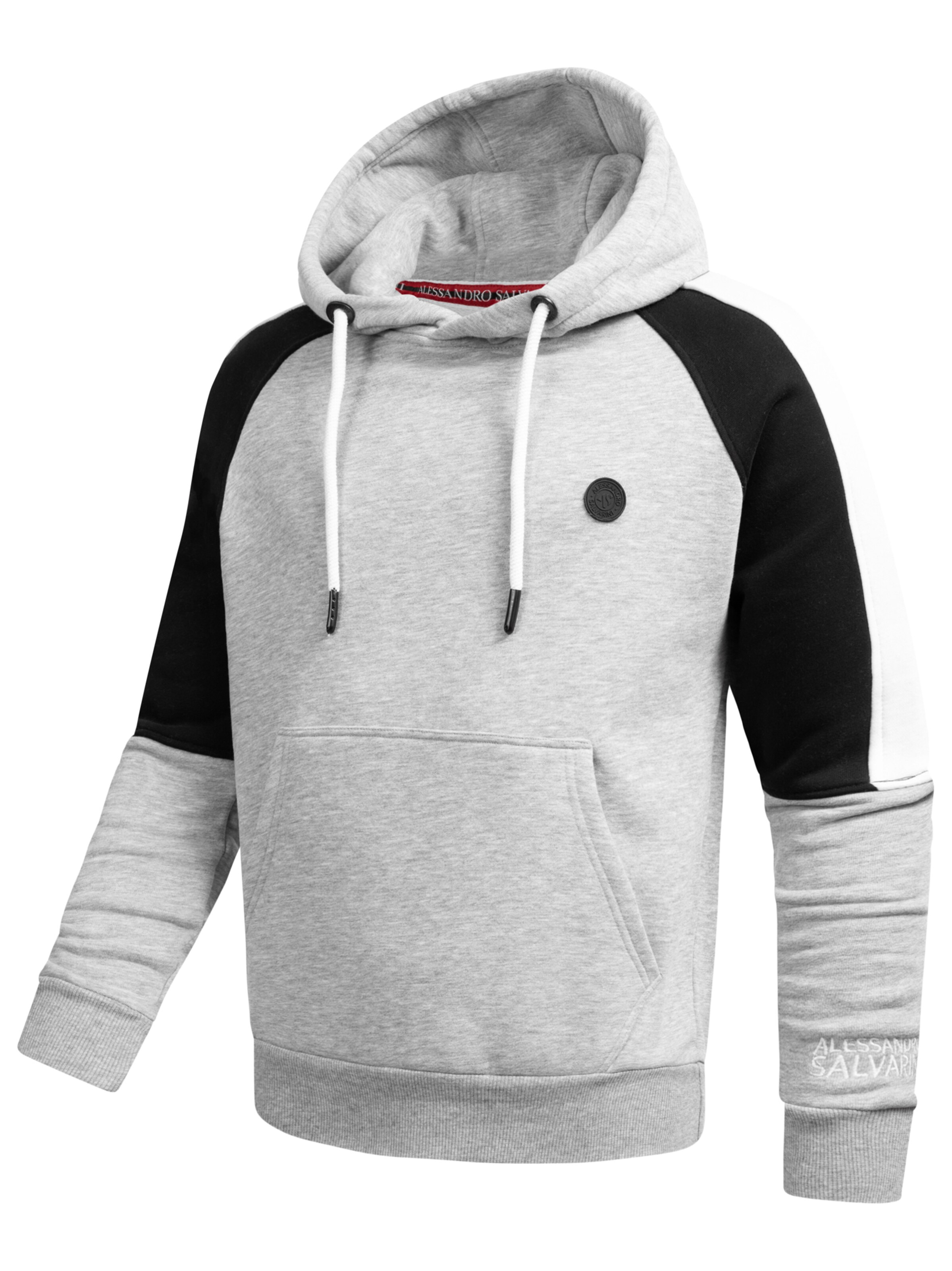 Alessandro Salvarini Sweatshirt 'Felippe' in Grey