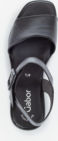 GABOR Strap Sandals in Black