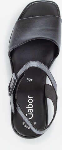GABOR Páskové sandály – černá