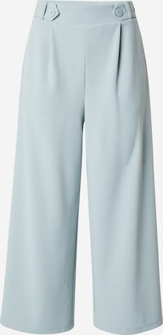 Wide Leg Pantalon à pince QS en bleu : devant