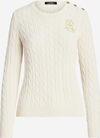 Pull-over Lauren Ralph Lauren en beige : devant