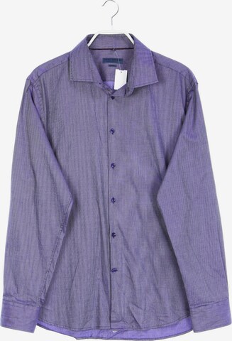 YVES GERARD Button Up Shirt in XXL in Purple: front