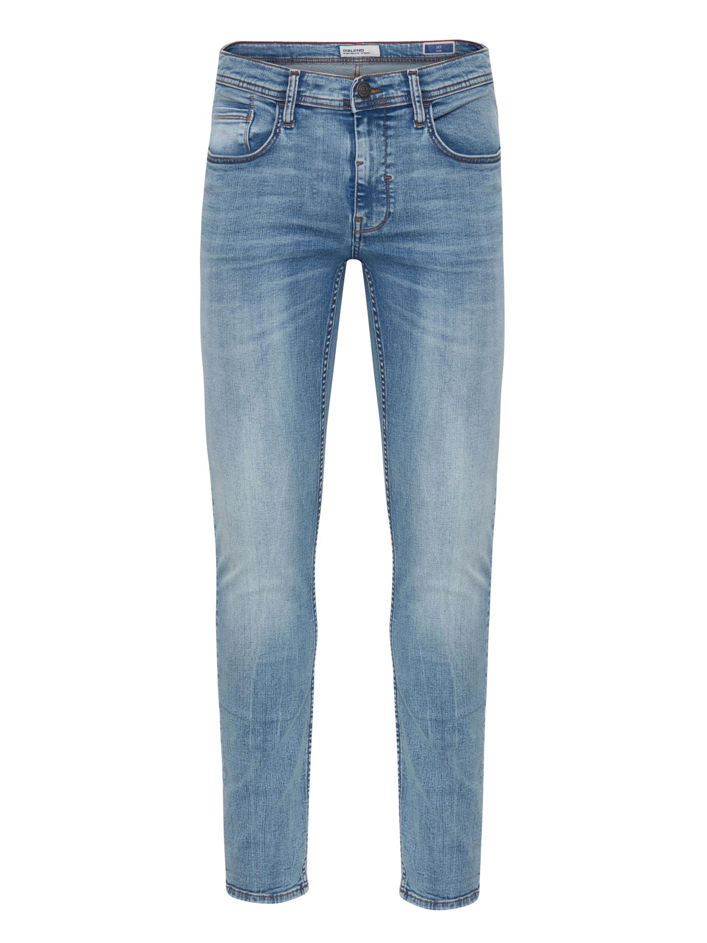 Coupe slim Jean 'Jet' BLEND en bleu : devant