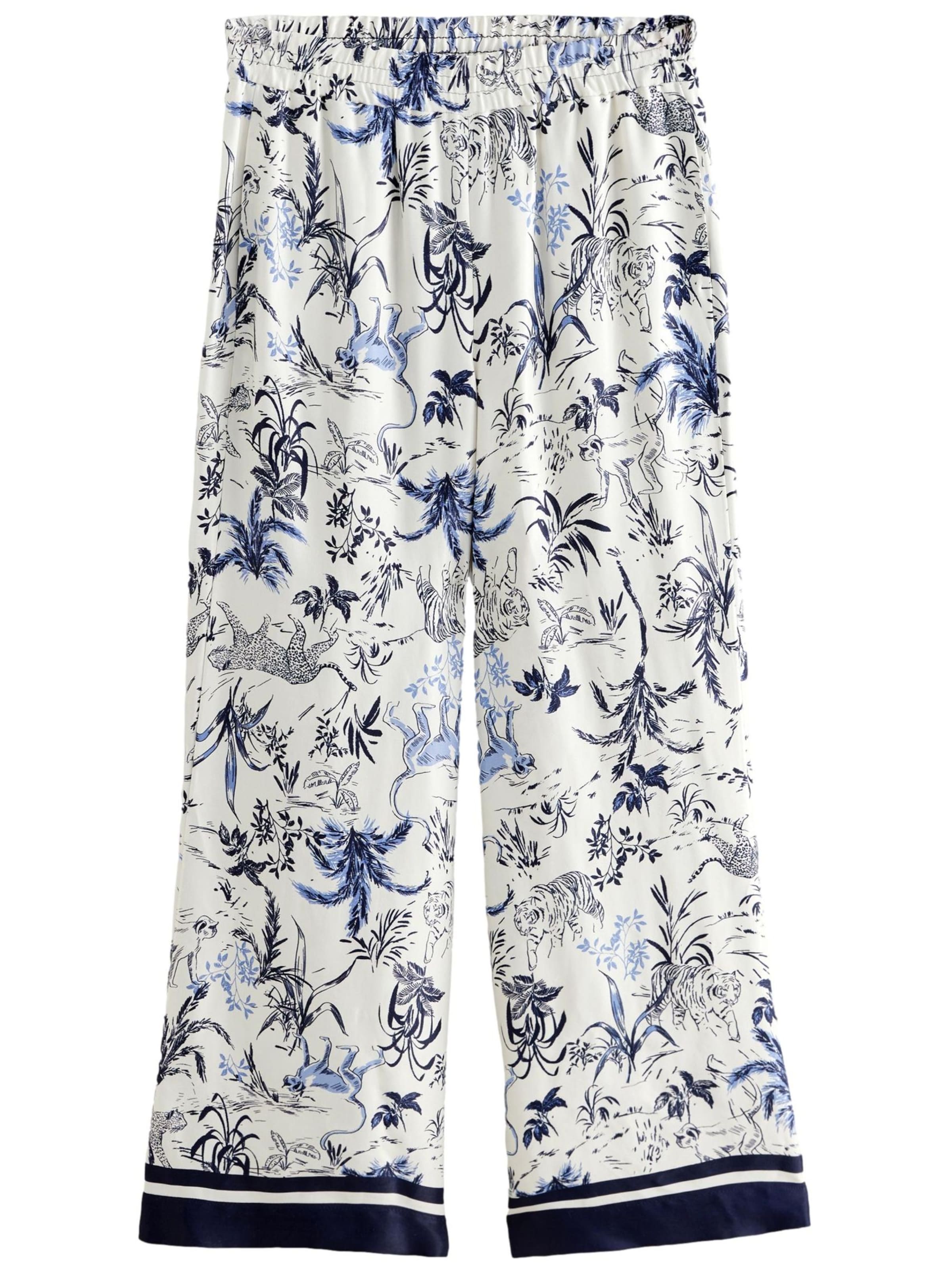 Wide leg Pantaloni de la Next pe alb: față