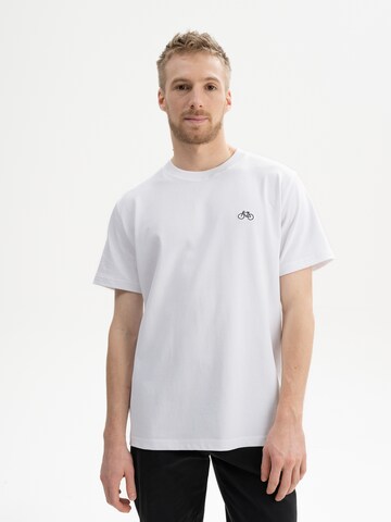 MELA Majica 'EPRAVIN' | bela barva: sprednja stran