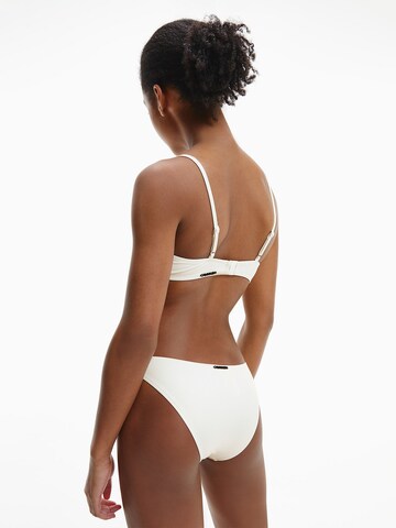 Calvin Klein Swimwear سروال بيكيني بلون أبيض