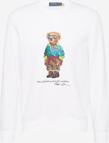 Polo Ralph Lauren Sweatshirt in White: front