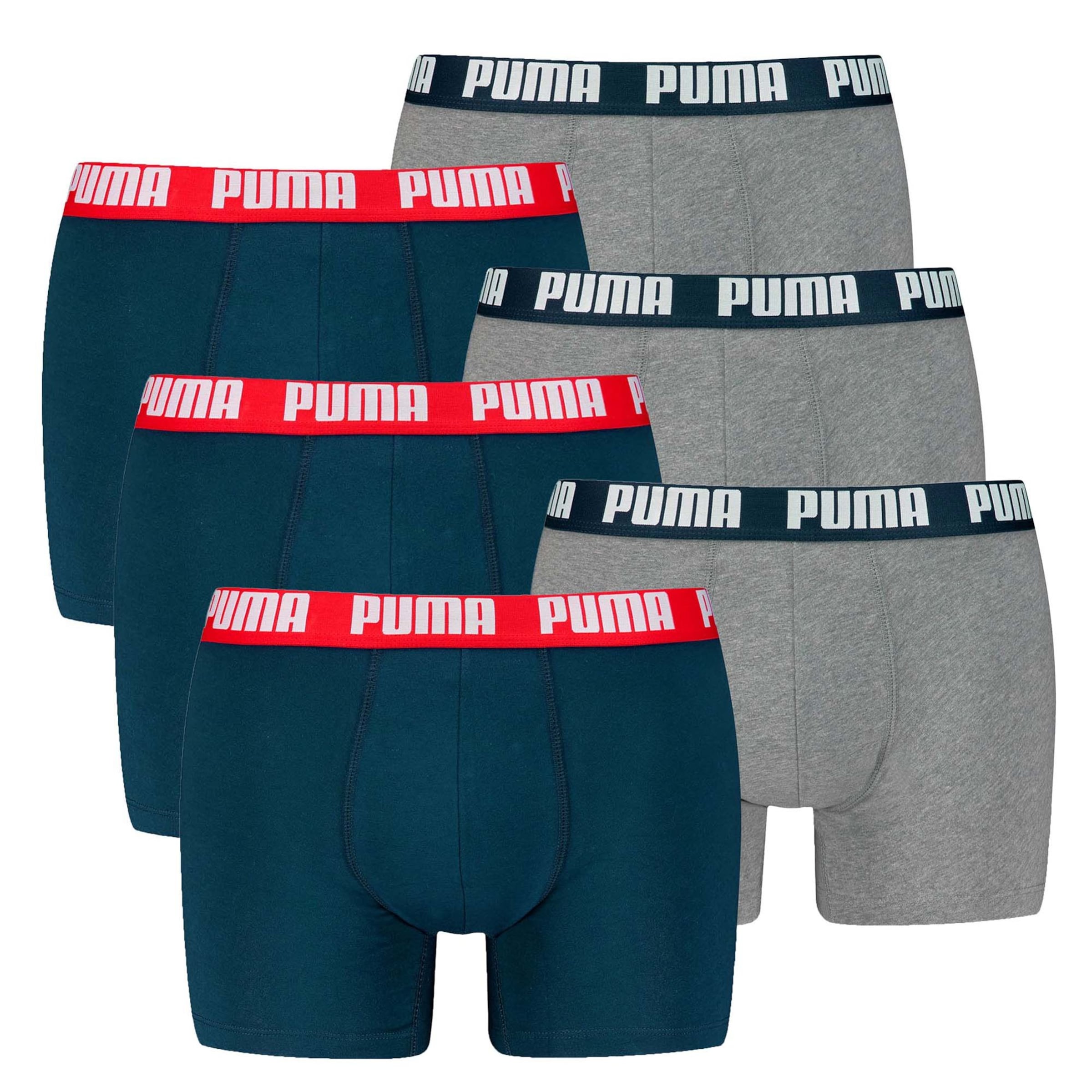 tengerészkék / szürke / piros / fehér PUMA Boxeralsók, Termék nézet