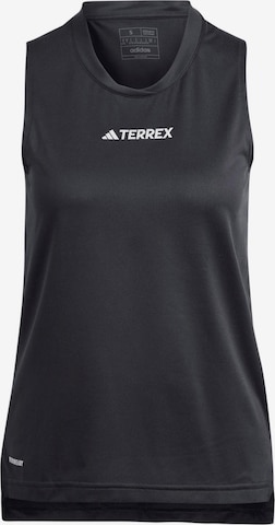 ADIDAS TERREX Sports Top in Black: front