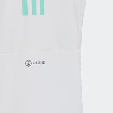 T-Shirt fonctionnel 'Aeroready 3-Stripes' ADIDAS SPORTSWEAR en blanc