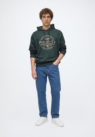 Sweat-shirt Petrol Industries en vert : devant