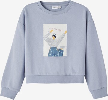 NAME IT - Sweatshirt 'TANISE' em azul: frente