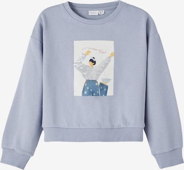 NAME IT Sweatshirt 'TANISE' in Blue: front