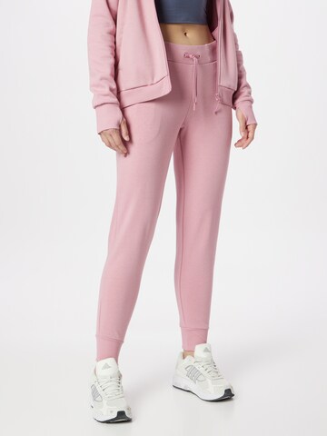Tapered Pantaloni sportivi di 4F in rosa: frontale