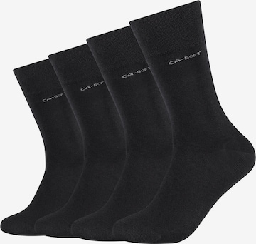 camano Socks in Black: front