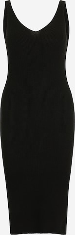 Only Tall Úpletové šaty 'LINA' – černá: přední strana