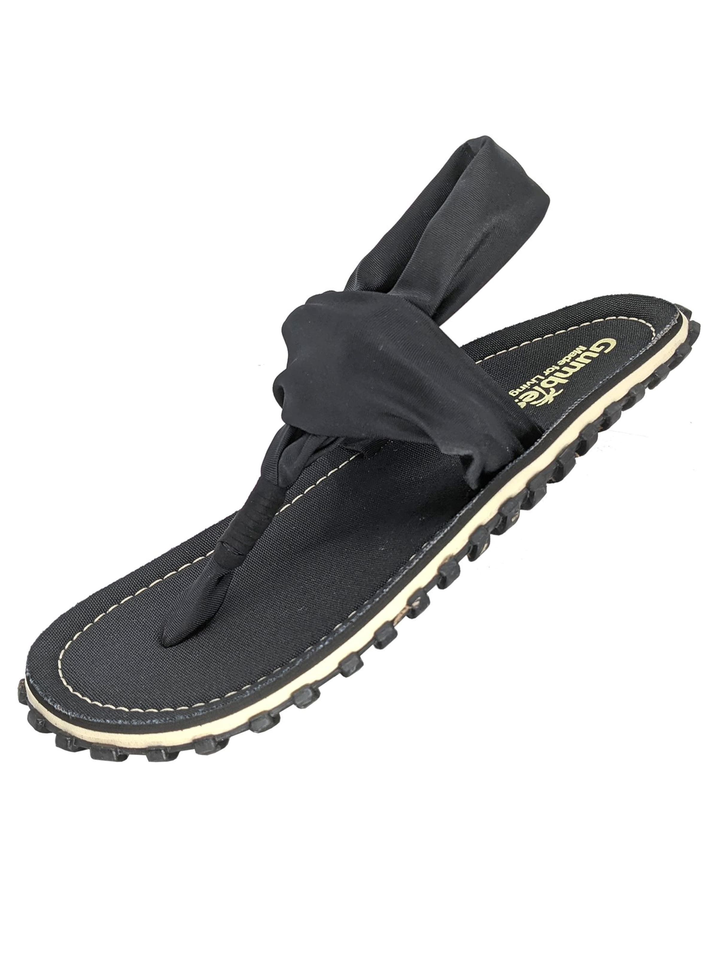 Gumbies T-Bar Sandals 'Gumbies Slingbacks' in Black: front