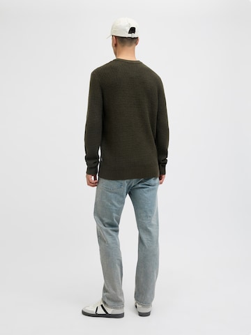 Pulover 'JJGLOBAL' de la JACK & JONES pe verde