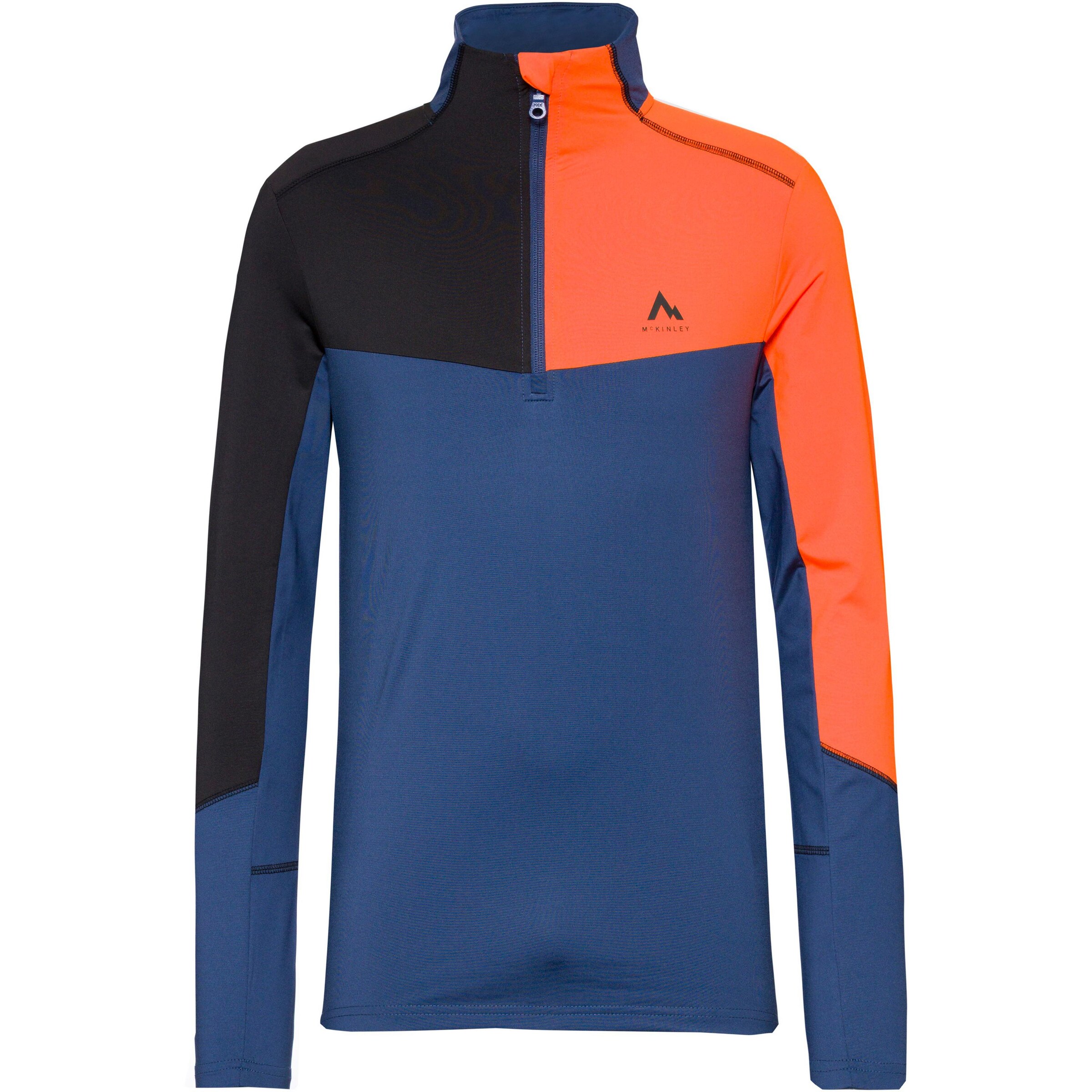 MCKINLEY Langarmshirt 'Fudji' in Blau: Vorderseite