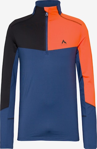 MCKINLEY Langarmshirt 'Fudji' in Blau: Vorderseite