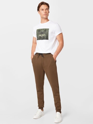 HUGO Regular Pants 'Doldberg' in Brown