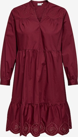 Abito camicia di ONLY Carmakoma in rosso: frontale