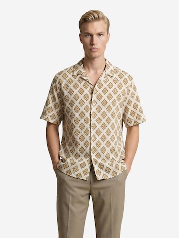 Regular fit Camicia 'GL7839S' di Gianni Lupo in beige: frontale