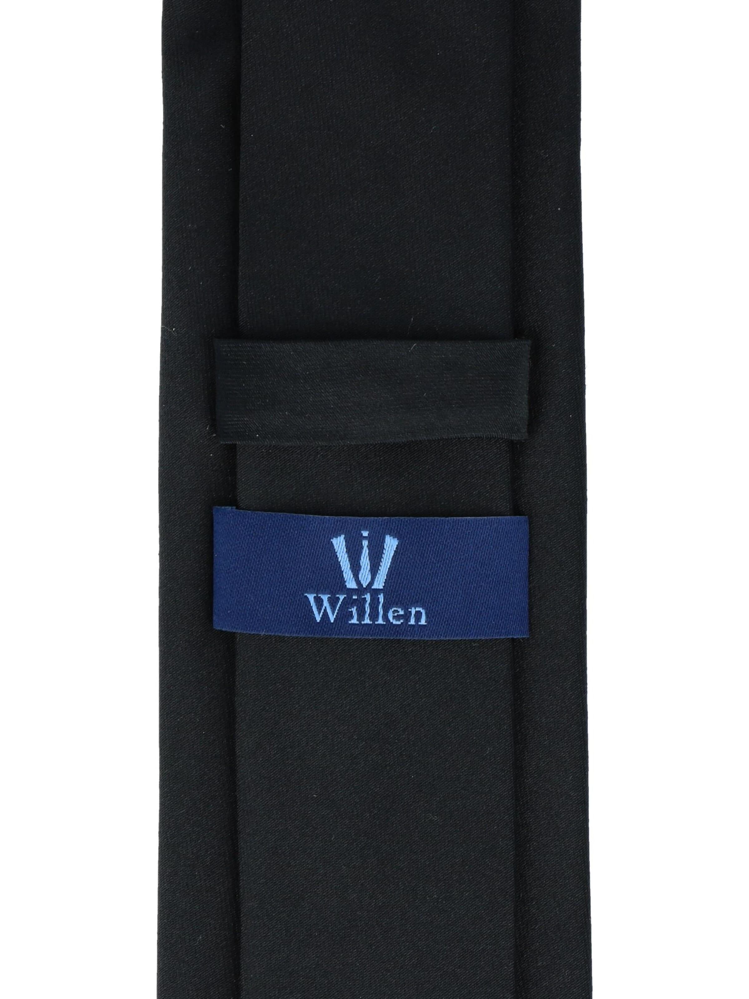 WILLEN Tie 'Uni de Luxe' in Black
