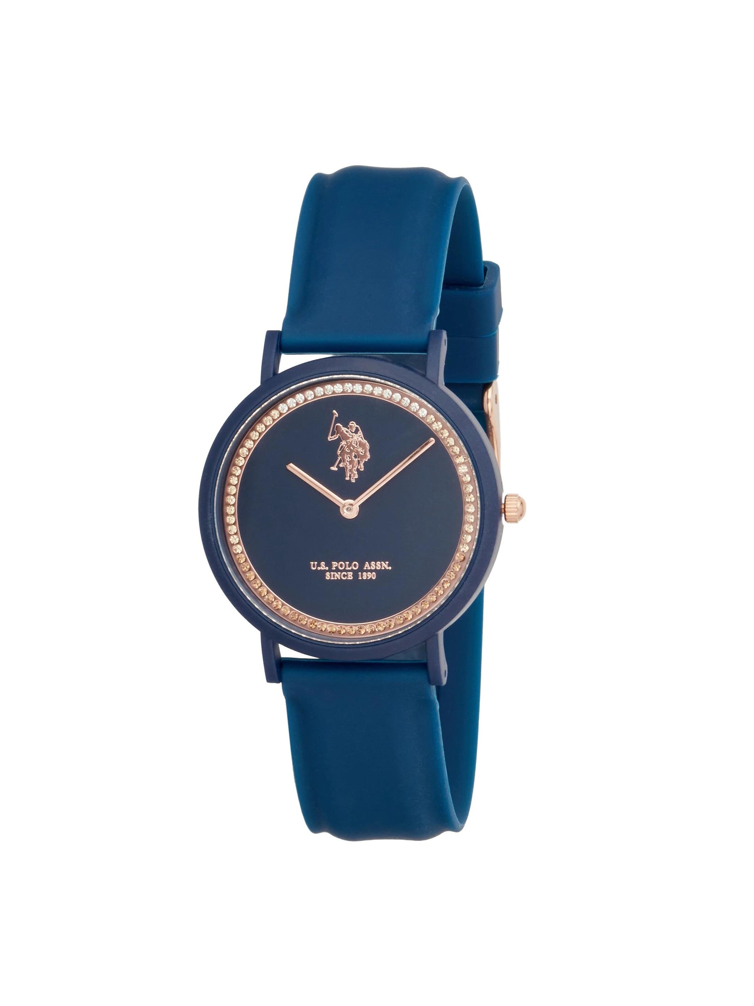 U.S. POLO ASSN. - Reloj analógico 'Destiny' en azul: frente