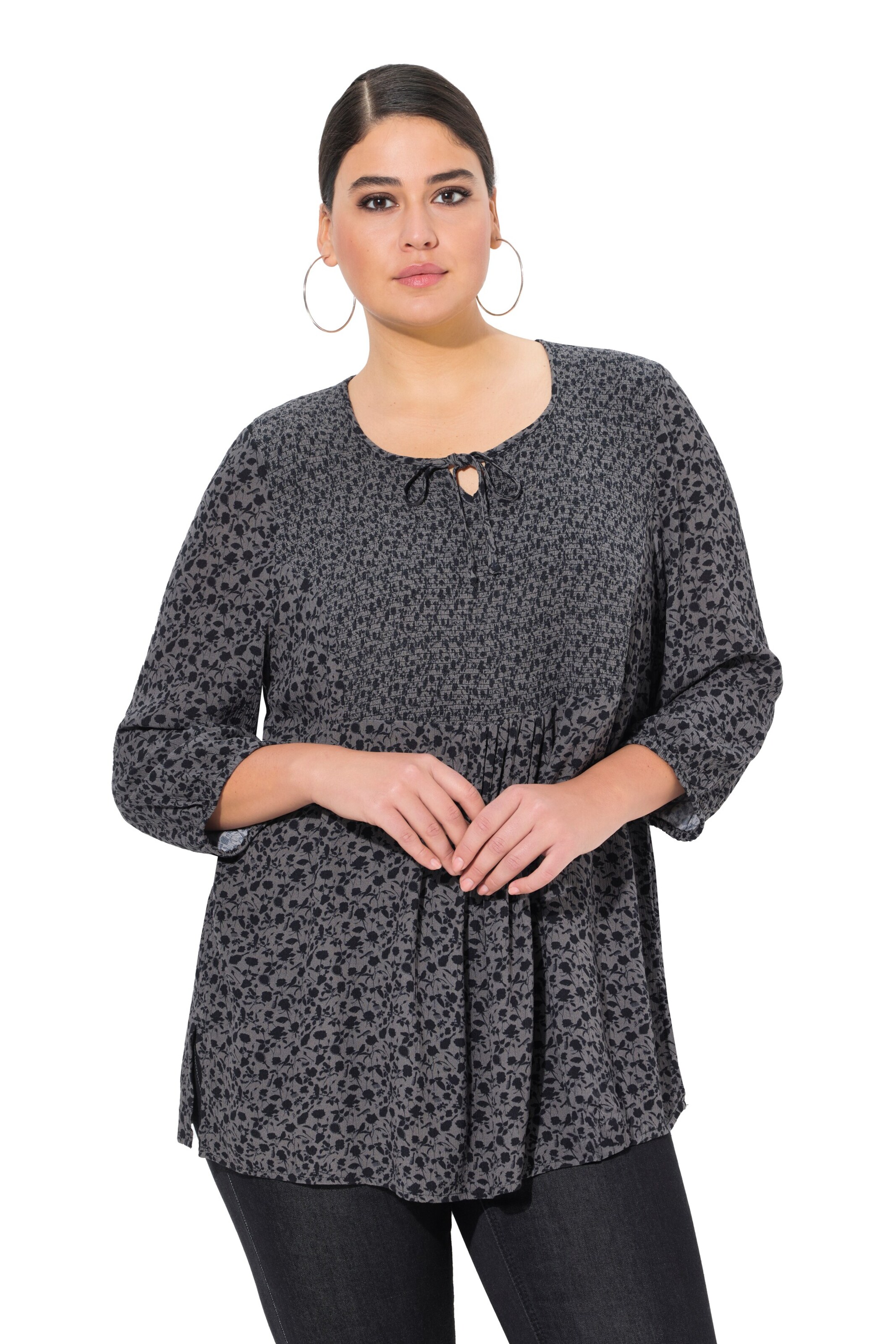 Ulla Popken Tuniek in Grijs: voorkant