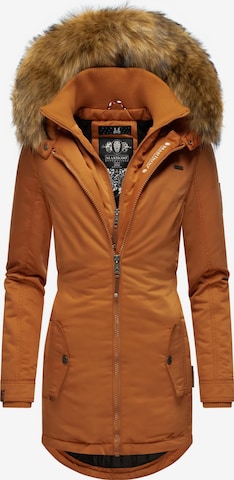 MARIKOO Winter Coat 'Sanakoo' in Brown