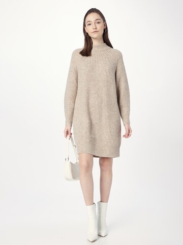 OPUS Knit dress 'Wetrissi' in Brown