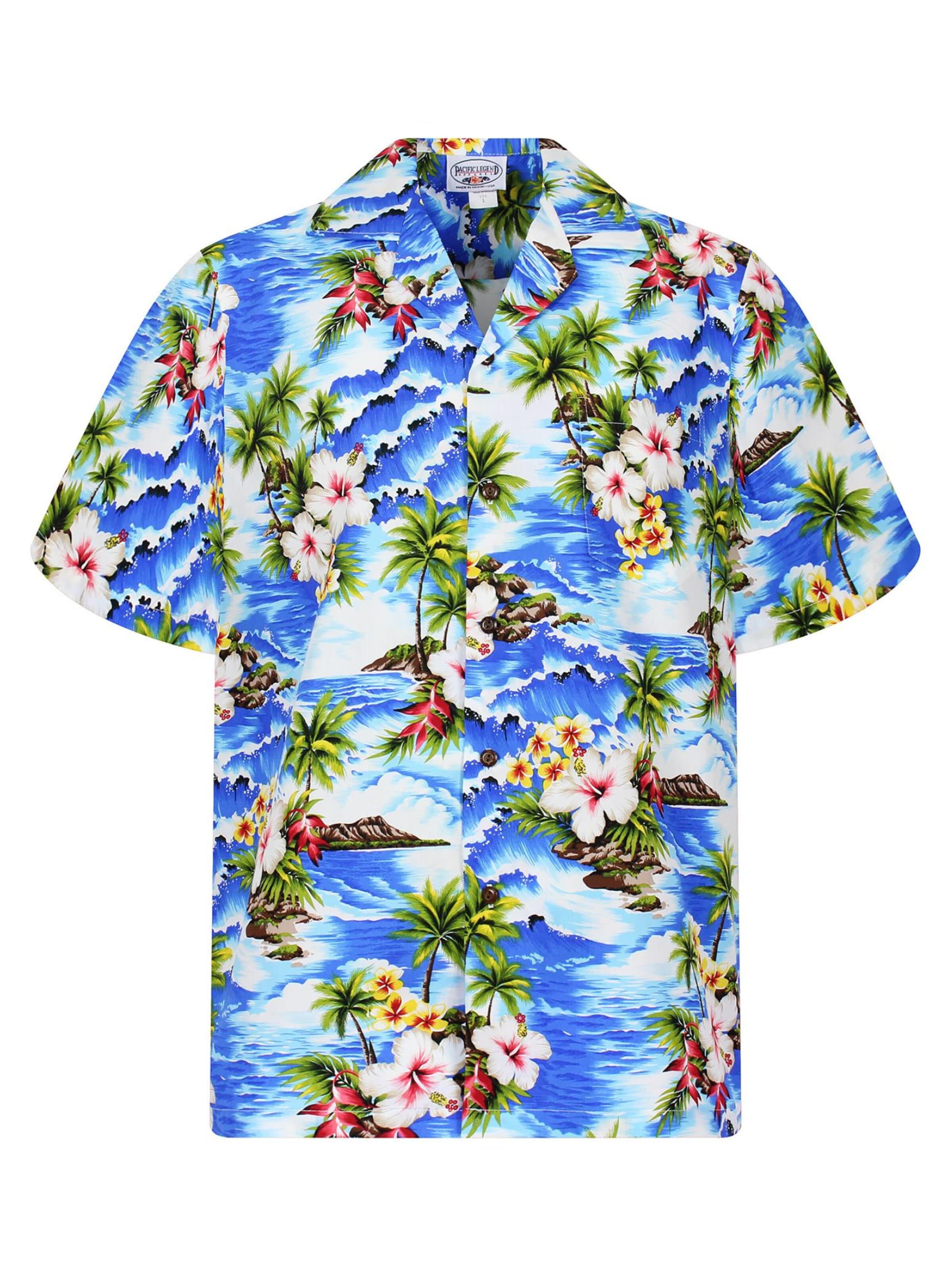 Regular fit Camicia 'Welle' di Pacific Legend in blu: frontale