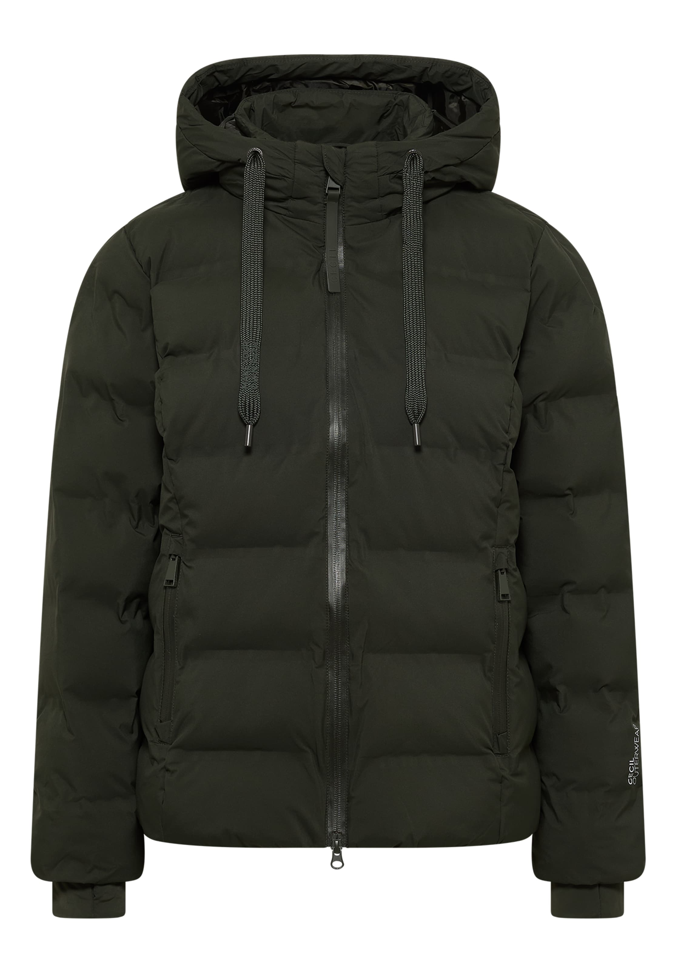 CECIL Winter Jacket in Green: front