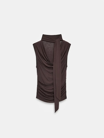Camicia da donna 'Blusen' di Dilvin in marrone: frontale