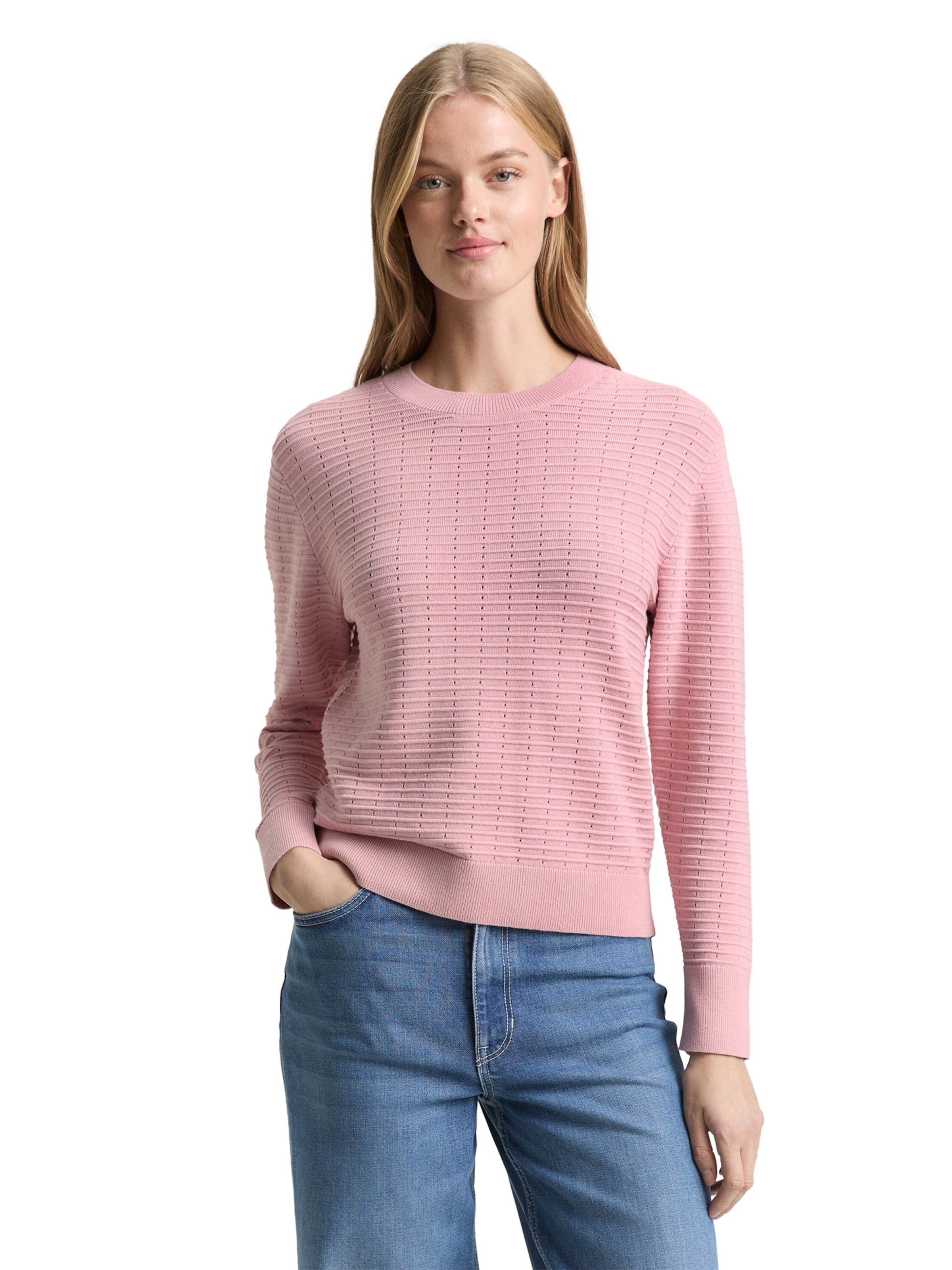 TOM TAILOR DENIM Pullover i pink: forside