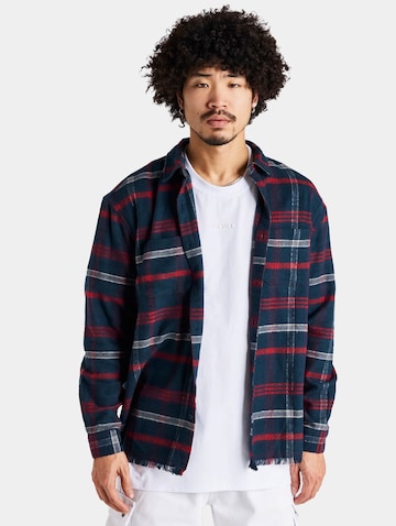 SikSilk Klasický střih Košile – modrá: přední strana