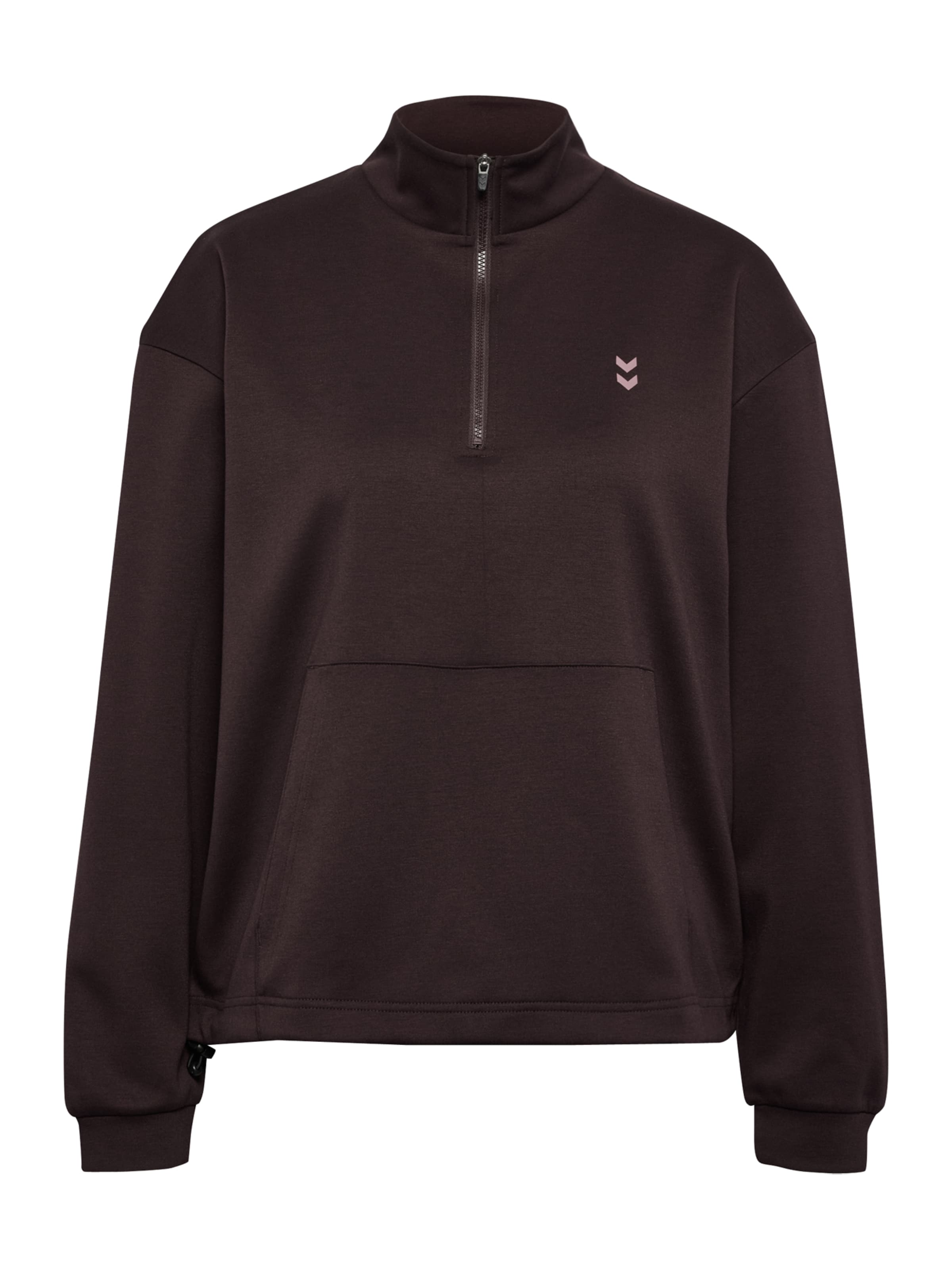 Hummel Αθλητική μπλούζα φούτερ σε καφέ: μπροστά