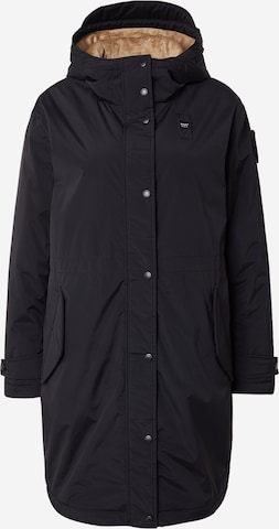 Blauer.USA Pitkä talvitakki värissä musta: etupuoli