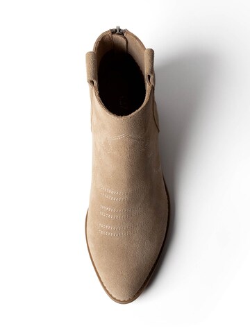 L37 HANDMADE SHOES Enkellaarsje 'FLASHBACK' in Beige