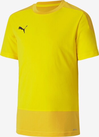 T-Shirt fonctionnel 'TeamGoal 23' PUMA en jaune : devant