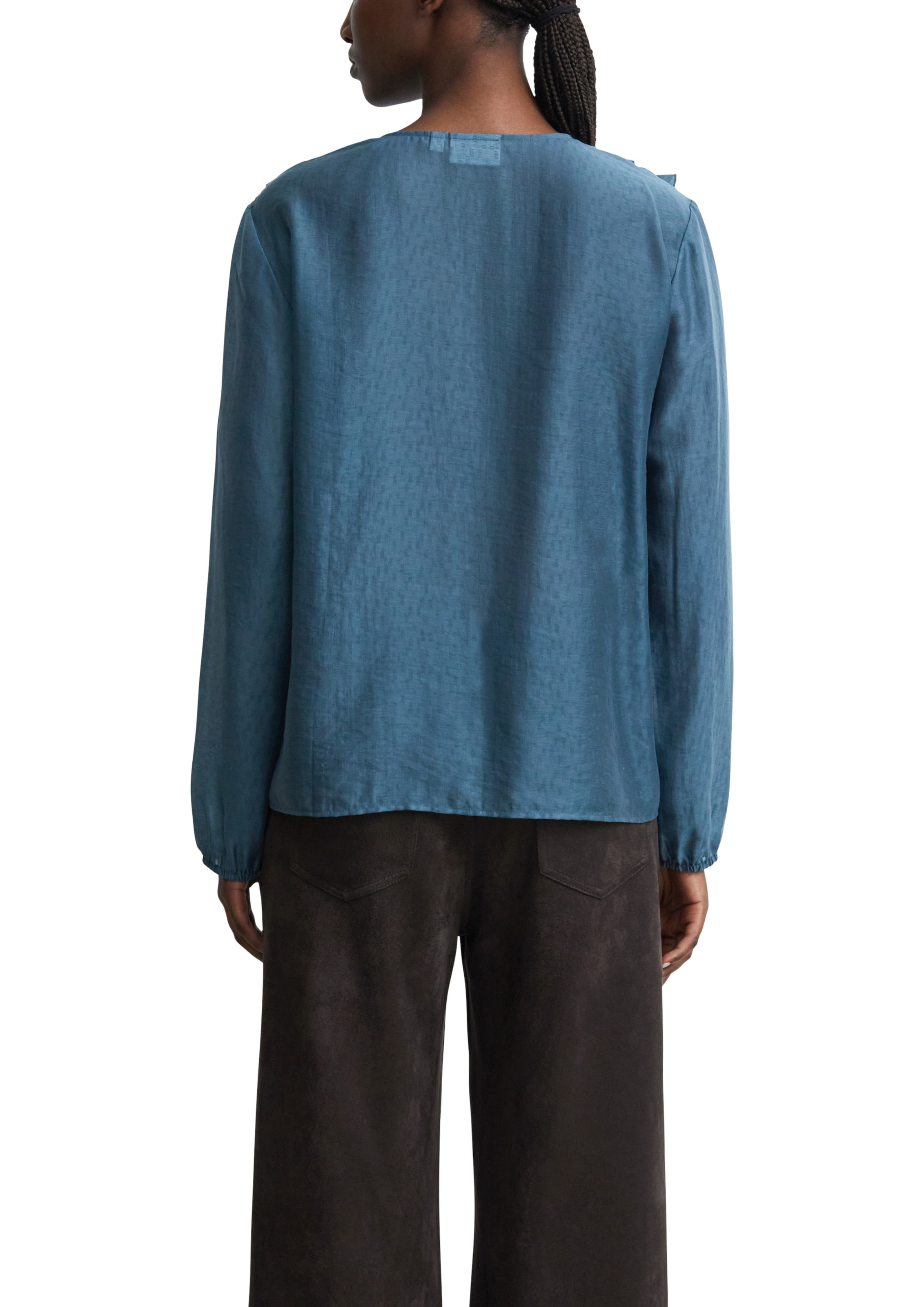 COMMA Bluse in Blau